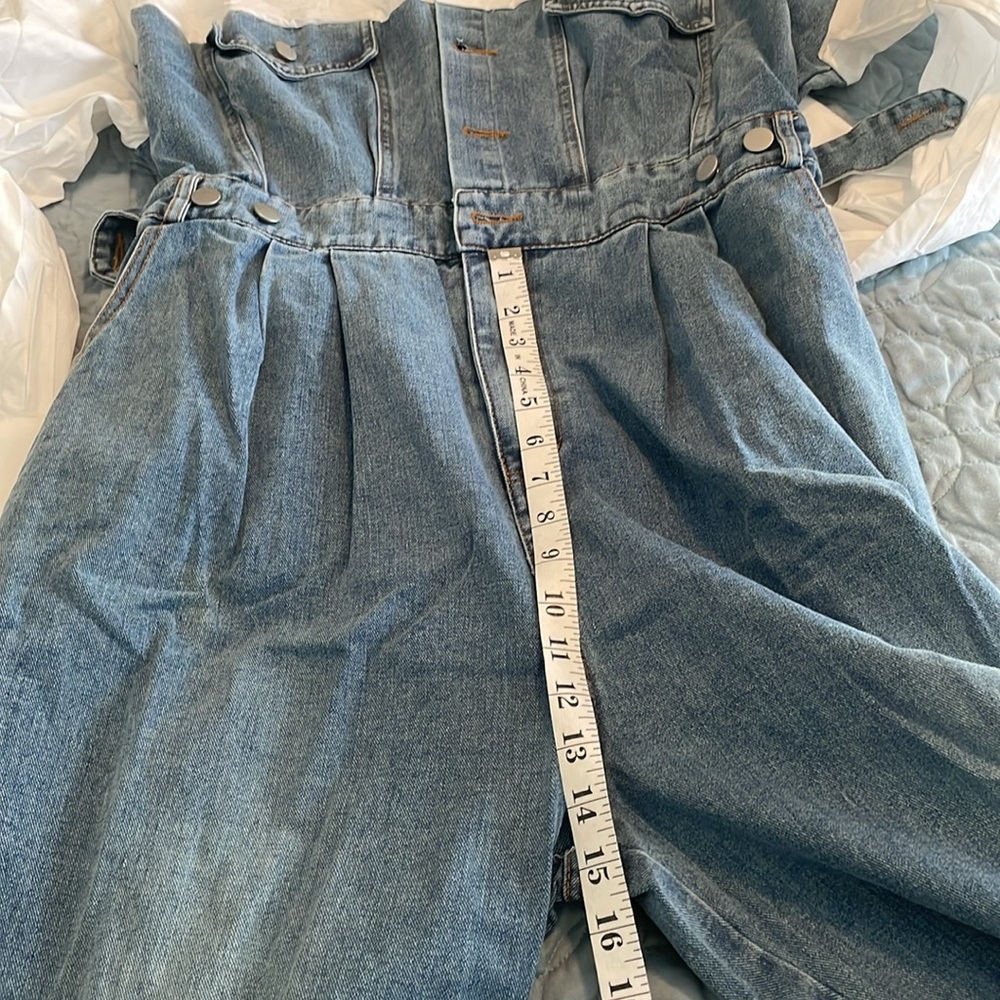 Jean and button-down jumpsuit size 1 XL from good times new with tags - Picture 9 of 10